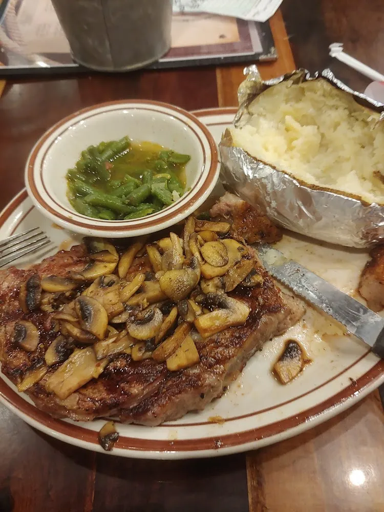 Rib Eye with Mushrooms